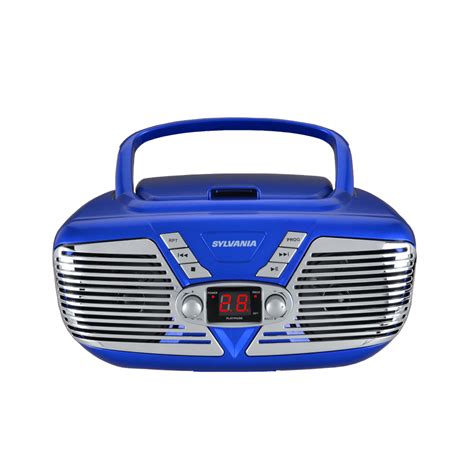Sylvania Srcd211 Portable Cd Boombox With Amfm Radio Retro Style
