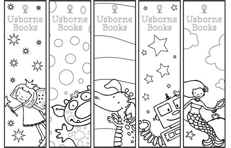 Usborne Coloring Bookmarks | Coloring bookmarks, Free printable