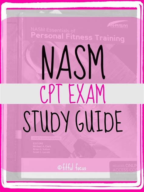 Nasm Exam Study Guide Nasm Cpt Personal Training Certification Life