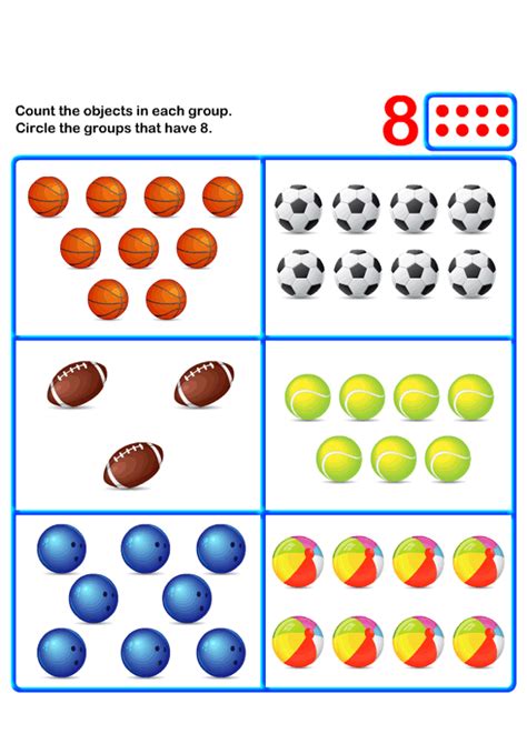 Worksheets On Counting For Pre K Educational Worksheets For Kids