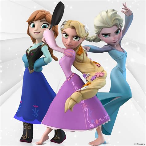 Anna Rapunzel And Elsa Disney Infinity By Princessamulet16 On Deviantart