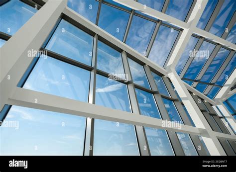 Aluminum Glass Roof And Minimalist Modern Office Building Glass Ceiling