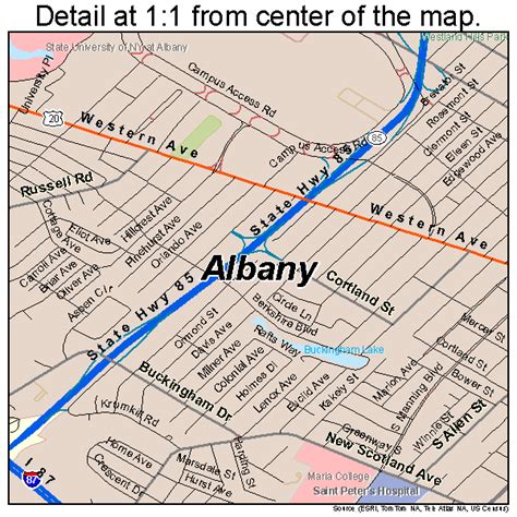 Albany New York Street Map 3601000