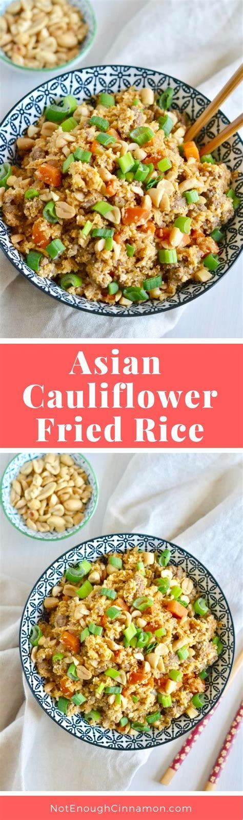 So while i'd never recommend normal fried rice as a meal, cauliflower fried. Asian Cauliflower Fried Rice | Recipe | Food recipes ...