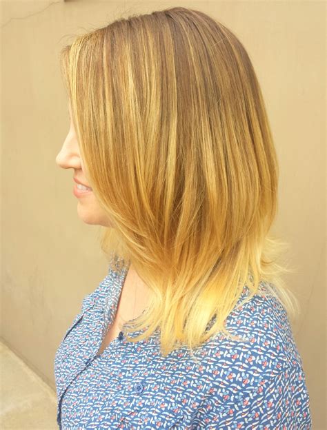 Golden Blonde Ombre Hair By