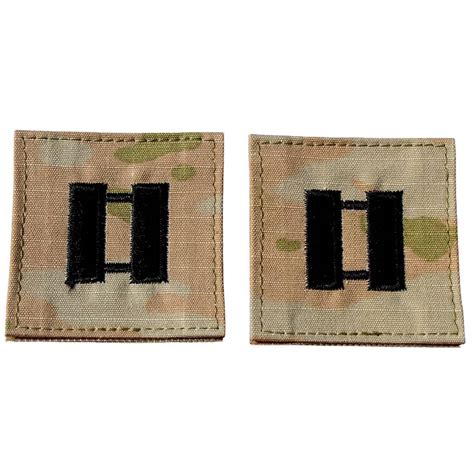 Cpt Captain Ocp Rank Patch 2x2 With Hook Fastener For Ocp Uniforms