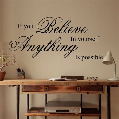 Buy Believe In Yourself Inspirational Wall Quote