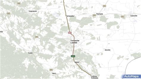 Mapa Tomaszów Lubelski Tomaszów Lubelski Na Mapie Targeo