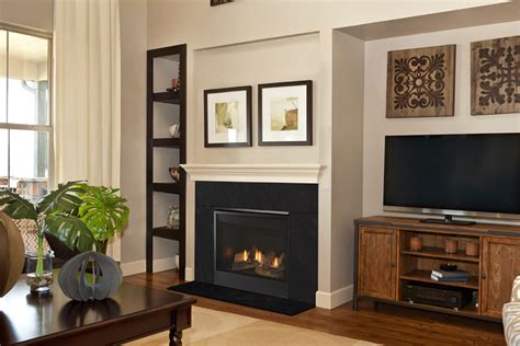 They can also create a glittering focal point to a room with unique ember beds that incorporate rocks and crystals. Mercury 32" Direct Vent Gas Fireplace, top/rear vent with Standing Pilot (LP) - NEE Fireplaces