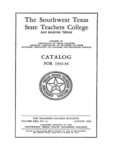 Fillable Online Digital Library Txstate The Southwest Texas State