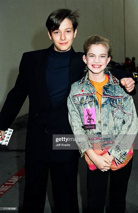 Edward Furlong And Anna Chlumsky During 1992 Mtv Movie Awards At
