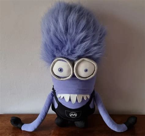 Despicable Me 2 Large 27 Purple Angry Evil Minion Soft Plush Toy £999