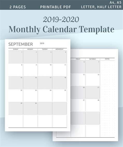 How To Design Writeable Monthly Bill Payments Calendar Template 2020