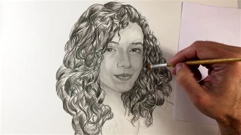 Learn To Draw Realistic Curly Hair With Pencil Very Easy Drawing Hair Tutorial How To Draw