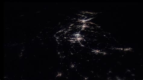 Fly Over North American East Coast At Night In Space Station Time Lapse