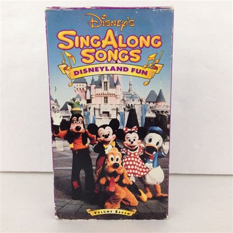 Disney Disneyland Fun Volume Seven Sing Along Songs Vhs Tape Etsy Sing Along Songs Disney