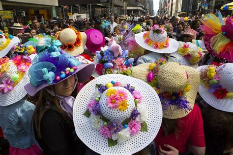 in pictures the new york easter bonnet parade daily record
