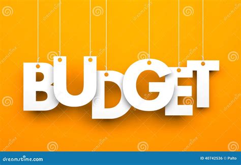 Budget 3d Word Collage Planning Finances Spending Saving Money Royalty