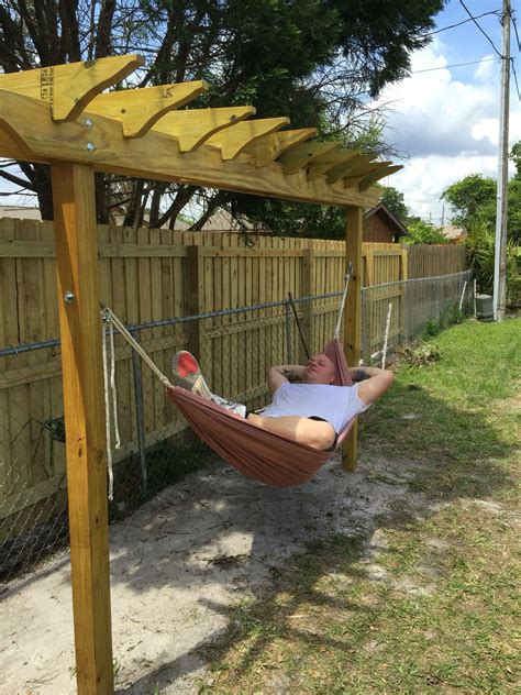 21 Brilliant Hammock Ideas For A Laid Back Staycation Backyard Pergola Outdoor Pergola
