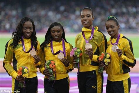 The Jamaica 400m Relay Bronze Medalists At The London Olympics 2012