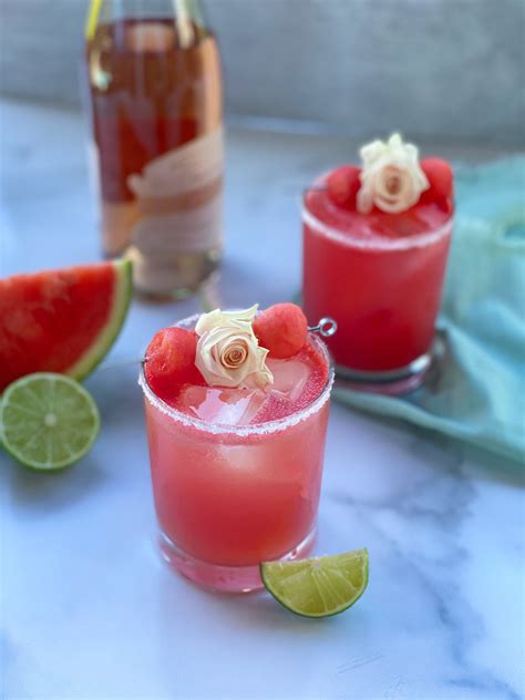 A Requirement While Sipping on This Delicious Watermelon Rosé Margarita
