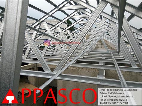 Pemasangan Rangka Atap Baja Ringan CNP Galvalum Di Ciputat Tangerang Selatan Atap Murah Baja