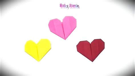 Easiest Origami Heart Ever Cute Paper Heart Diy Paper Heart How