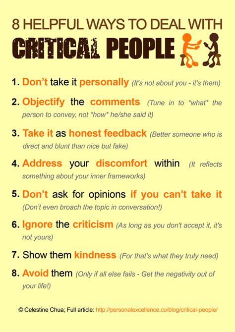 You, who couldn't tolerate a girlfriend who went ballistic every time you glanced at another woman, are doing just that. 8 Helpful Ways To Deal With Critical People Pictures ...