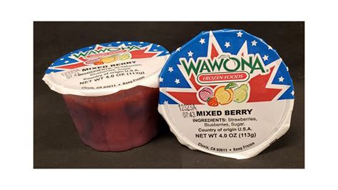Wawona Frozen Foods Strawberry Cups Dorotha Westbrook