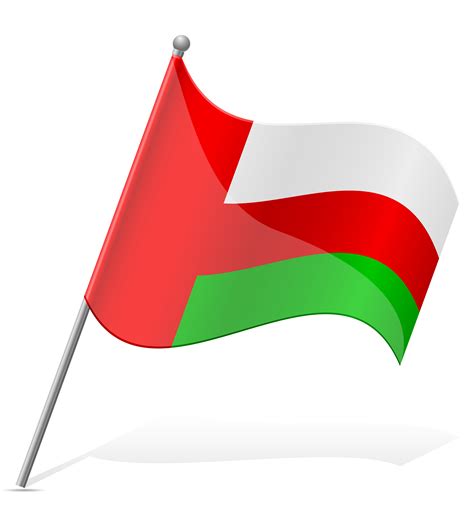 Flag Of Oman Vector Illustration 513713 Vector Art At Vecteezy