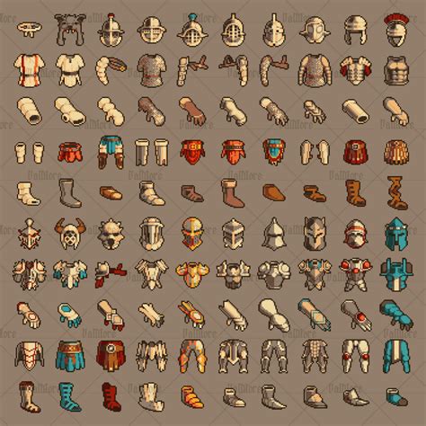 120 Pixel Art Armor Icons 4 By Medievalmore