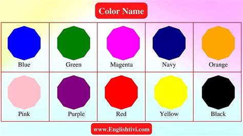 Mengenal Warna Dalam Bahasa Inggris Colors Vocabulary Always There My