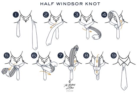 Contrary to popular belief, the half windsor knot does not take up half the space of a full windsor knot, but rather about 75%, and so still creates an air of elegance about it. How to Tie a Half Windsor Knot | Tie Knot Tutorial | Learn How to Tie a Tie | OTAA