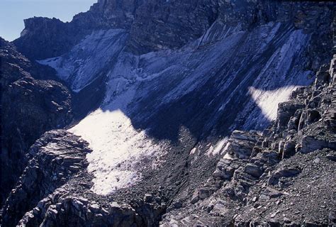 The Glaciers Of Piedmont The Coolidge Glacier In The Monviso Mountain