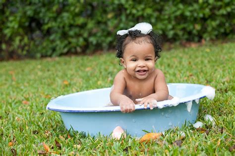 A Bubble Bath For A Bubbly Baby Girl Miette Photography