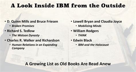 Books About Ibm Written From The Outside Looking In