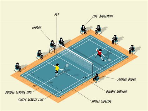 Indoor Badminton Court Stock Vectors Istock