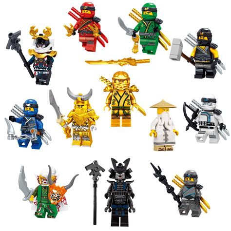 Masters of spinjitzu 12 сезон онлайн. LEGO Ninjago Minifigures | Golden Lloyd Zane Cole Nya Kai ...