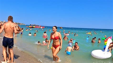 K ROMANIA BEACHES WALKING TOUR Gossip Beach In Costinesti La Plaja YouTube