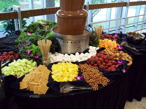 Chocolate Fountain And Fruit Display Chocolate Fountain Recipes