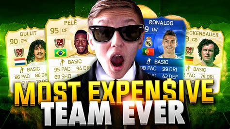 The Most Expensive Team On Fifa Youtube