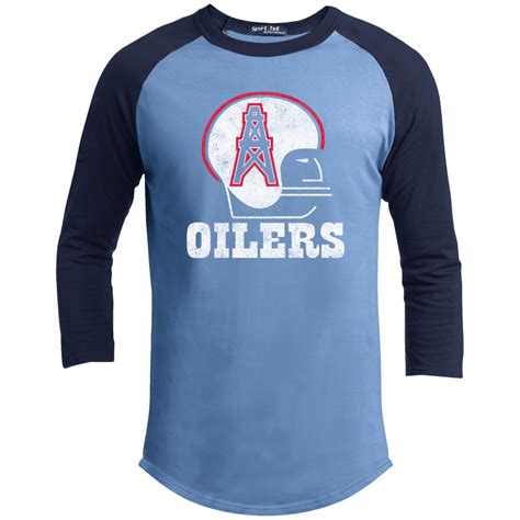 Houston Oilers Football Retro T200 Sport Tek Sporty T Shirt Ebay