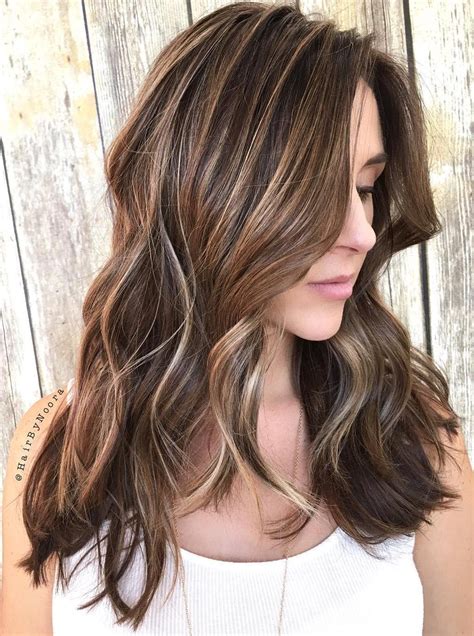 Highlights don't have to mean bright blonde. 50 Light Brown Hair Color Ideas with Highlights and Lowlights