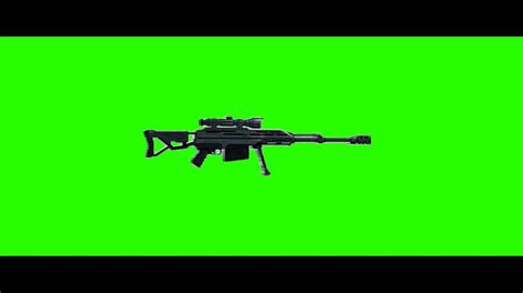 Sniper Rifle Gun Animation Green Screen Youtube