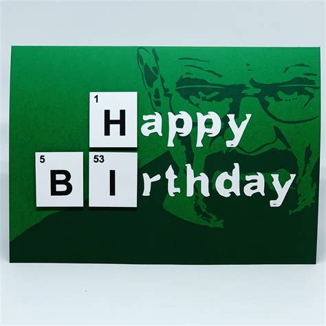 Breaking Bad Birthday Card Print Out