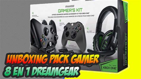 Unboxing Pack Gamer Dreamgear 8 Piezas Para Xbox One Youtube