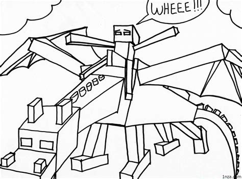 Minecraft Ender Dragon Coloring Pages Coloring Home