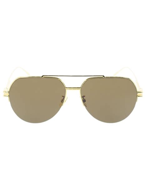 Gold Mirrored Aviator Sunglasses Marissa Collections