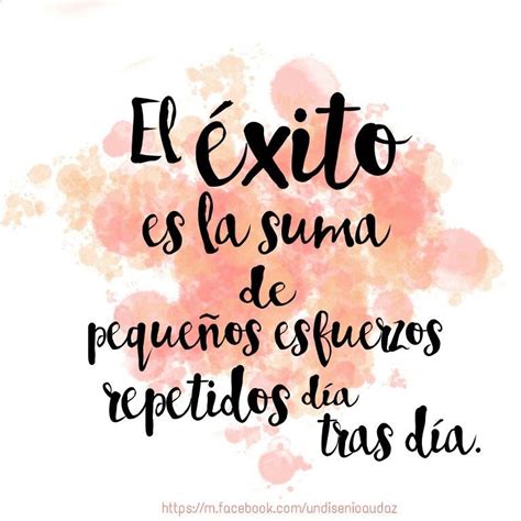 Diseño Audaz Carteles Con Frases Positivas Watercolors El éxito Es La