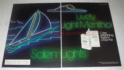 1980 Salem Lights Cigarettes Ad Lively Menthol Bv0827